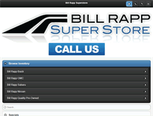 Tablet Screenshot of billrappnissan2011.vinmanagersites.com